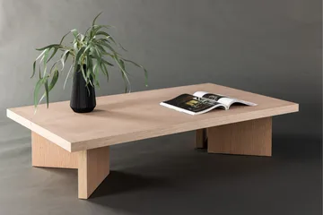 Bassholmen Sofabord 140x80 cm - Whitewash - Møbler - Bord - Sofabord & salongbord