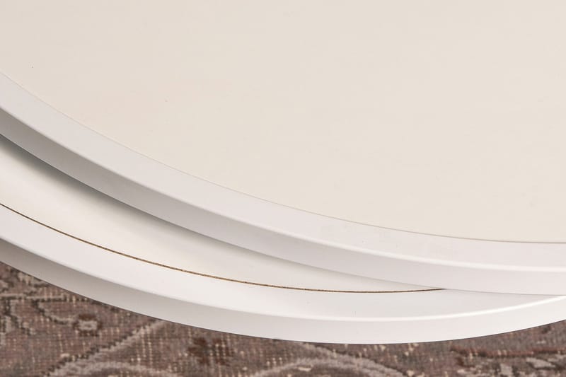 Bazra Settbord - Hvit - Møbler - Bord - Sofabord & salongbord