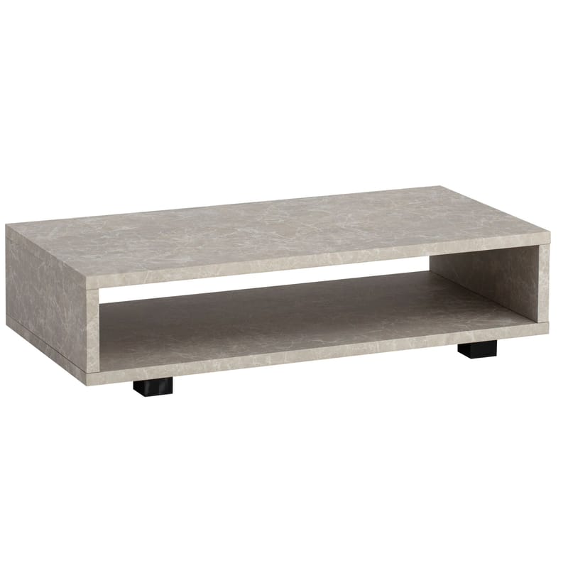 Belaro sofabord 100 cm - Sandgrå og svart - Møbler - Bord - Sofabord & salongbord - Sofabord med oppbevaring