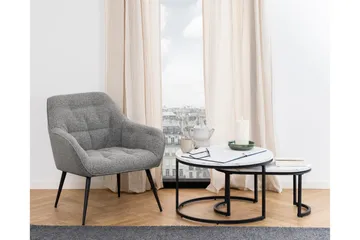 Belgrat Sofabord 70 cm Rund - Hvid - Møbler - Bord - Sofabord & salongbord