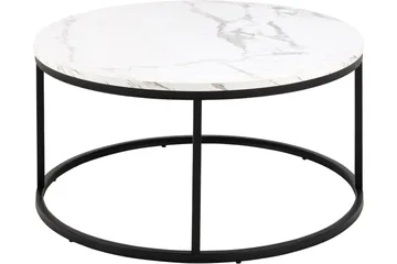 Belgrat Sofabord 80 cm Rund - Hvid - Møbler - Bord - Sofabord & salongbord