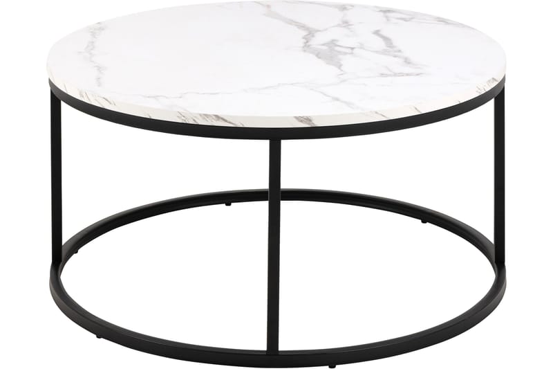 Belgrat Sofabord 80 cm Rund - Hvid - Møbler - Bord - Sofabord & salongbord