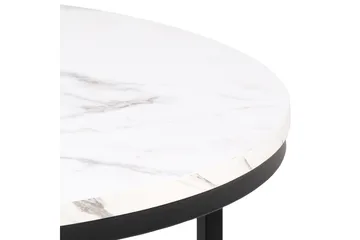 Belgrat Sofabord 80 cm Rund - Hvid - Møbler - Bord - Sofabord & salongbord