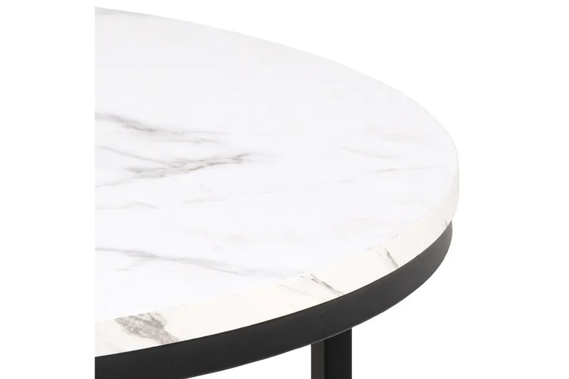 Belgrat Sofabord 80 cm Rund - Hvid - Møbler - Bord - Sofabord & salongbord