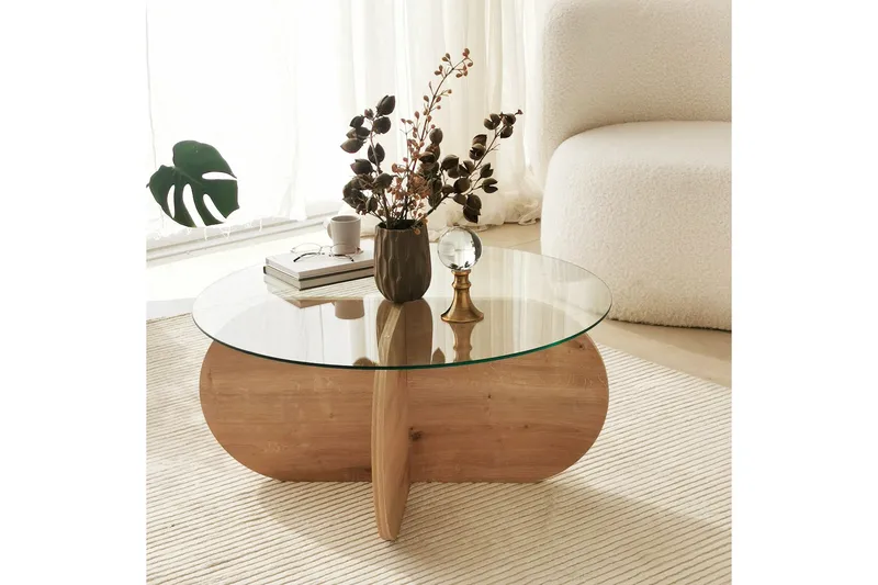 Bengul Sofabord 75 cm, Eik