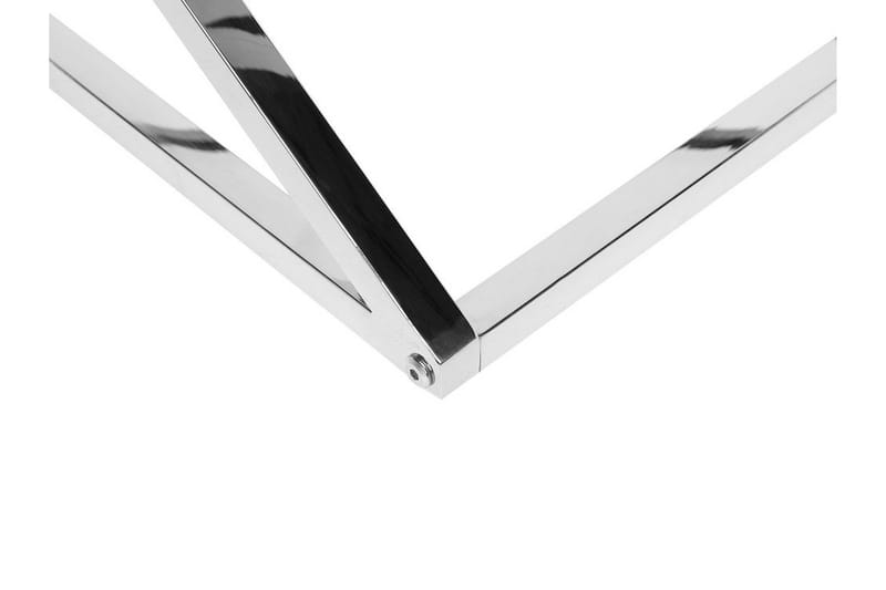 Beverly 60 cm Kvadratisk Sofabord i Glass og Metall - Transparent - Møbler - Bord - Sofabord & salongbord