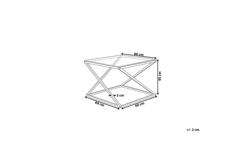 Beverly Sofabord 60 cm - Gull - Møbler - Bord - Sofabord & salongbord
