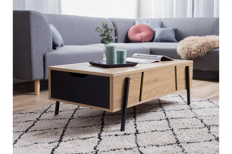 Blackpool Sofabord 107 cm - Tre / Natur - Møbler - Bord - Sofabord & salongbord