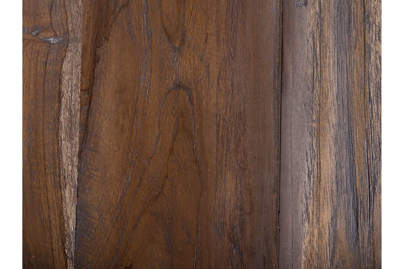 Bondiss 45 cm Rundt Sofabord med Hårnålsben i Teak - Brun - Møbler - Bord - Sofabord & salongbord