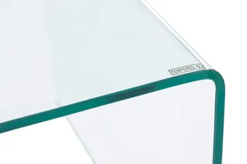 Bonisiolo Rektangulært Sofabord 110x55 cm i Bøyd Glass - Gjennomsiktig - Møbler - Bord - Sofabord & salongbord