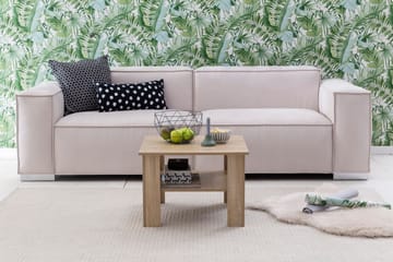 Bulanda Sofabord 60 cm med Oppbevaringshylle - Natur - Møbler - Bord - Sofabord & salongbord