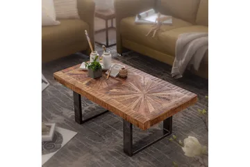 Buncton Sofabord 105 cm - MangoTre/Svart - Møbler - Bord - Sofabord & salongbord