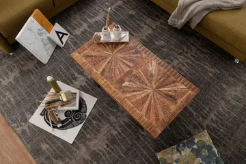 Buncton Sofabord 105 cm - MangoTre/Svart - Møbler - Bord - Sofabord & salongbord