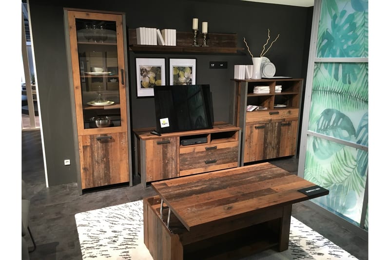 Cadle Sofabord 110 cm med Oppbevaringshylle - Brun - Møbler - Bord - Sofabord & salongbord - Sofabord med oppbevaring