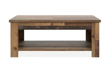 Cadle Sofabord 110 cm med Oppbevaringshylle - Brun - Møbler - Bord - Sofabord & salongbord