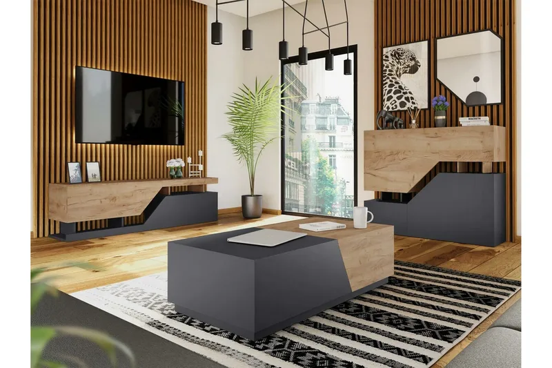 Carbost Soffbord 60 cm Anthracite - Møbler - Bord - Sofabord & salongbord