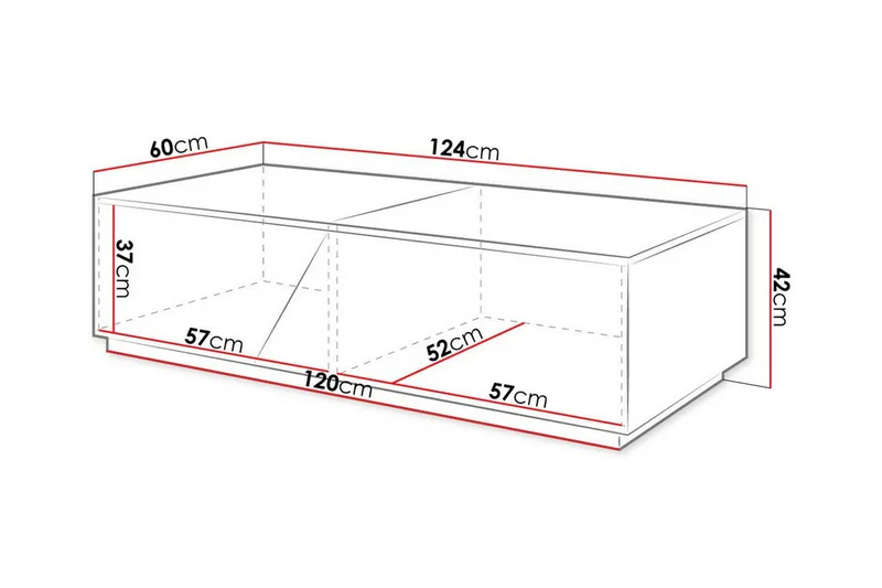 Carbost Soffbord 60 cm NO_BRAND Anthracite - Møbler - Bord - Sofabord & salongbord