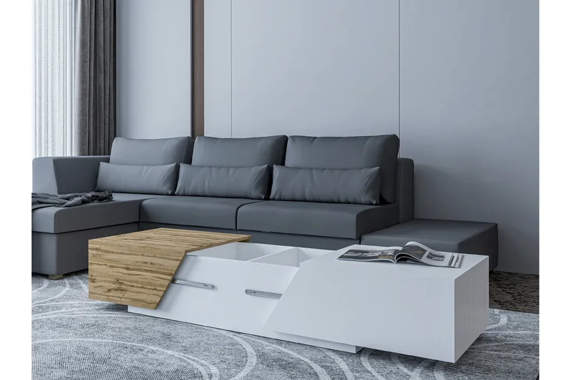 Carbost Soffbord 60 cm White - Møbler - Bord - Sofabord & salongbord