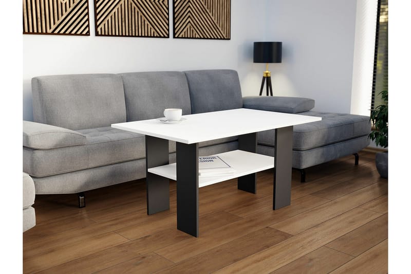 Carnew Soffbord 60 cm White - Møbler - Bord - Sofabord & salongbord