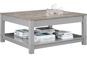 Carver Sofabord 90 cm Grå - Dorel Home - Møbler - Bord - Sofabord & salongbord