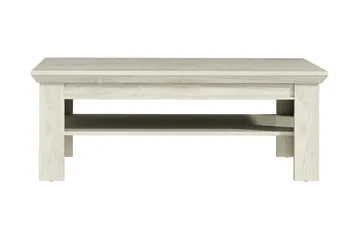 Casique Sofabord 120 cm med Oppbevaringshylle - Hvit - Møbler - Bord - Sofabord & salongbord - Sofabord med oppbevaring