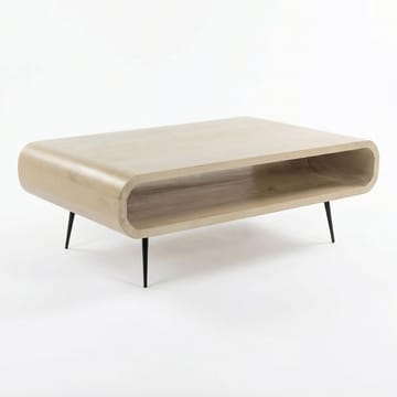 Cevik sofabord 90 cm i massivt mangotre - hvitvasket - Møbler - Bord - Sofabord & salongbord - Sofabord med oppbevaring