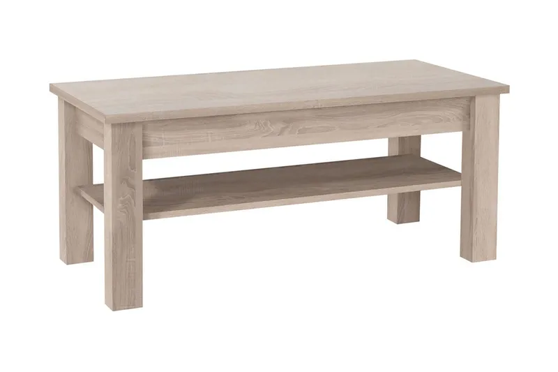 Cezara Soffbord 110 cm med Förvaring Hylla Ek