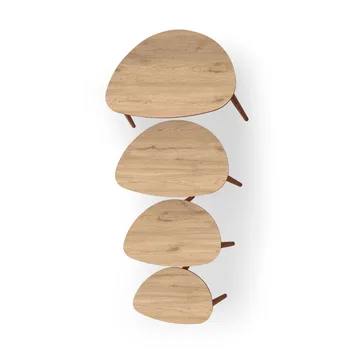 Childress settbord 68 cm - Eik - Møbler - Bord - Sofabord & salongbord - Kistebord