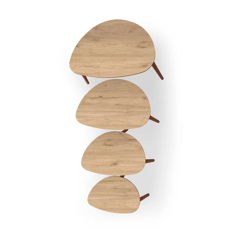 Childress settbord 68 cm - Eik - Møbler - Bord - Sofabord & salongbord - Kistebord