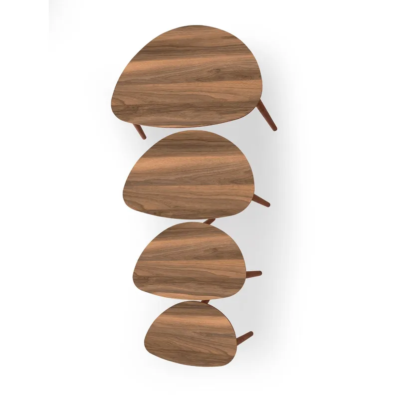 Childress settbord 68 cm - Valnøtt - Møbler - Bord - Sofabord & salongbord - Kistebord