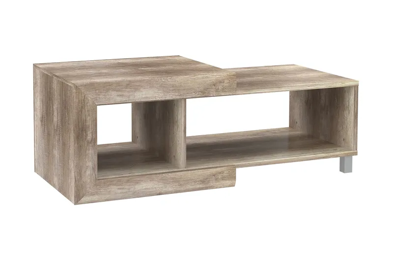 Cihak Sofabord 128 cm med Oppbevaringshylle, Brun