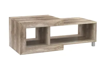 Cihak Sofabord 128 cm med Oppbevaringshylle - Brun - Møbler - Bord - Sofabord & salongbord - Sofabord med oppbevaring