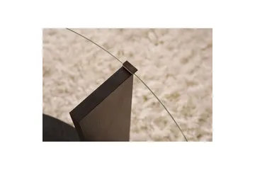 Sofabord Clara 75 cm med Glassplate - Tre Svart / Transparent - Møbler - Bord - Sofabord & salongbord