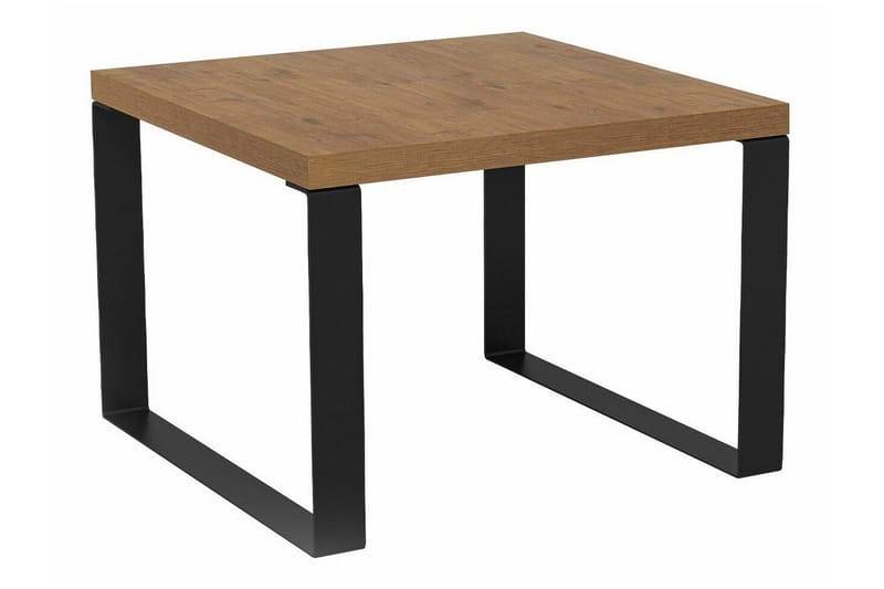 Clogsville 60 cm Firkantet Salongbord i Malt Tre, Brun