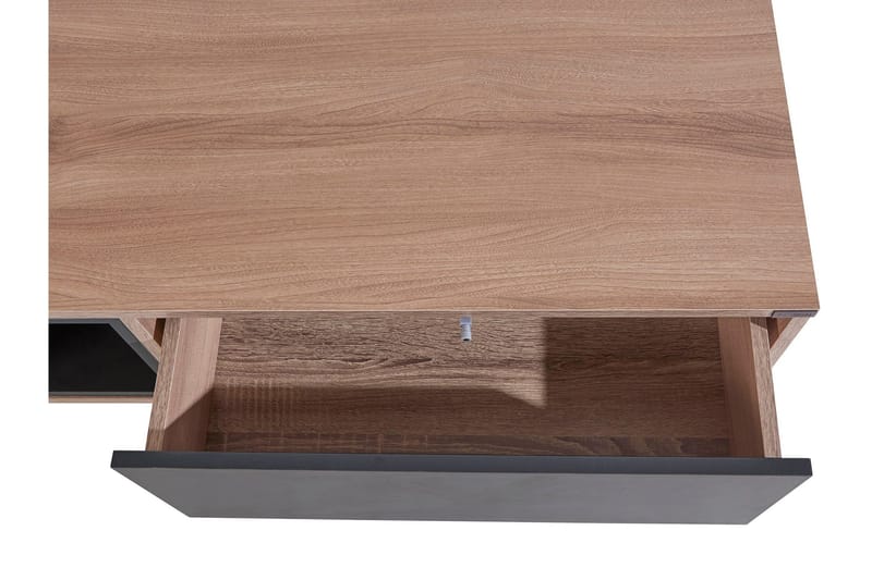 Cobham 120 cm Rektangulært Sofabord med Skuffer i Malt Tre - Lysebrun - Møbler - Bord - Sofabord & salongbord
