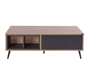 Cobham 120 cm Rektangulært Sofabord med Skuffer i Malt Tre - Lysebrun - Møbler - Bord - Sofabord & salongbord