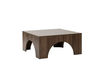 Collesium Kvadratisk Sofabord 80 cm i Valnøtt - Brun - Møbler - Bord - Sofabord & salongbord