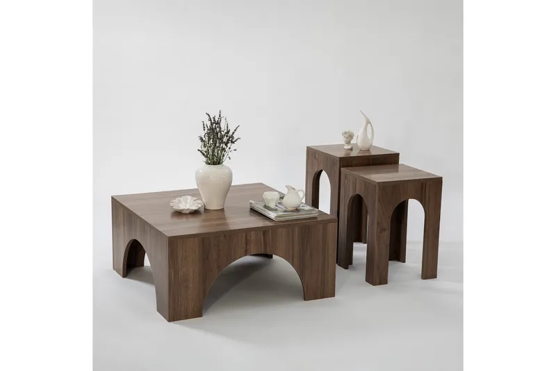 Collesium Sofabord 80 cm - Valnøtt - Møbler - Bord - Sofabord & salongbord