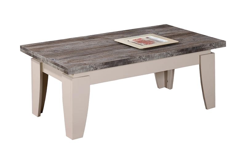 Comfortale 110 cm Rektangulært Sofabord i Malt Tre - Gråbrun - Møbler - Bord - Sofabord & salongbord