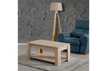 Comfortale Sofabord 104 cm med Oppbevaringshylle - Bok - Møbler - Bord - Sofabord & salongbord