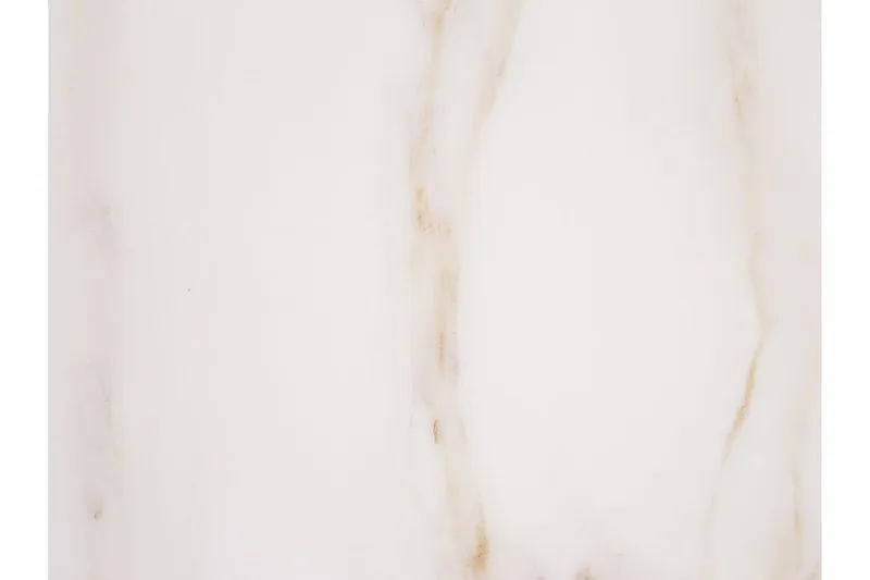 Coralla Sofabord 70 cm Rundt Marmormønster - Hvit/Kobber - Møbler - Bord - Sofabord & salongbord