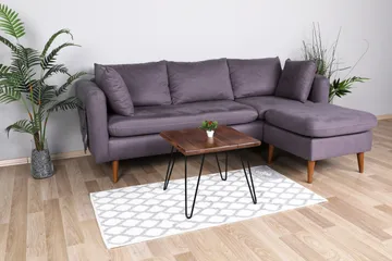 Crodux Sofabord 50 cm - Valnøttsbrun/Svart - Møbler - Bord - Sofabord & salongbord