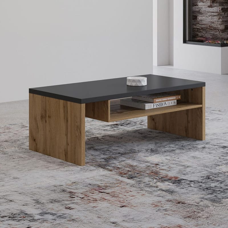 Sofabord Cross - Wotan eik - Møbler - Bord - Sofabord & salongbord