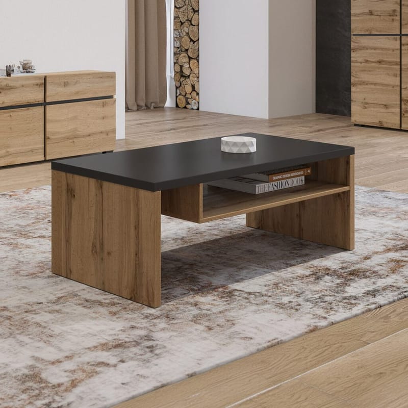 Sofabord Cross - Wotan eik - Møbler - Bord - Sofabord & salongbord