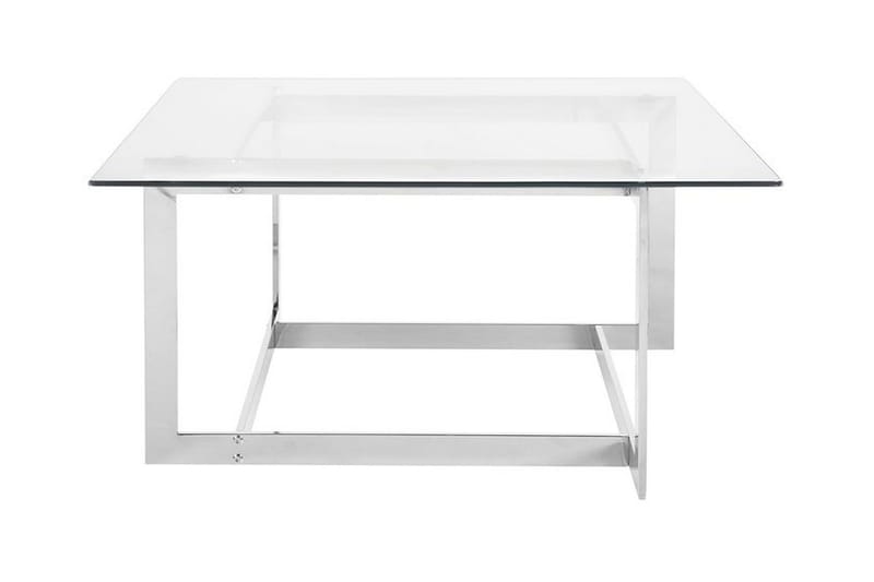 Crystal Sofabord 80 cm, Sølv