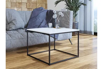 Cubosa Sofabord 60 cm - Hvit/Svart - Møbler - Bord - Sofabord & salongbord