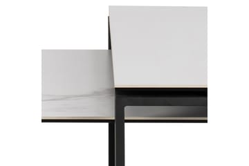 Cynthia Rektangulært Nesting Salongbord 115 cm i Keramikk med Metallben - Hvit - Møbler - Bord - Sofabord & salongbord