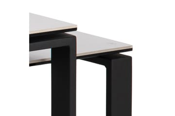 Cynthia Rektangulært Nesting Salongbord 115 cm i Keramikk med Metallben - Hvit - Møbler - Bord - Sofabord & salongbord