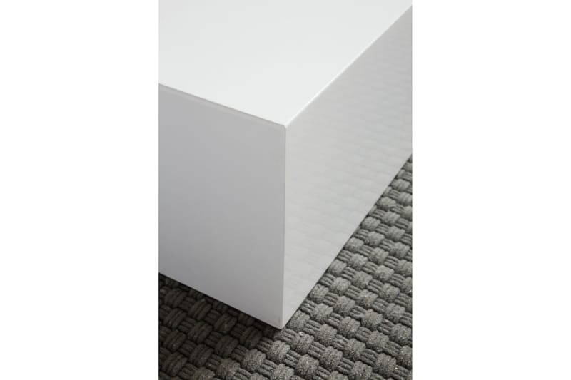 Darey Sofabord 60 cm - Hvit Høyglans - Møbler - Bord - Sofabord & salongbord