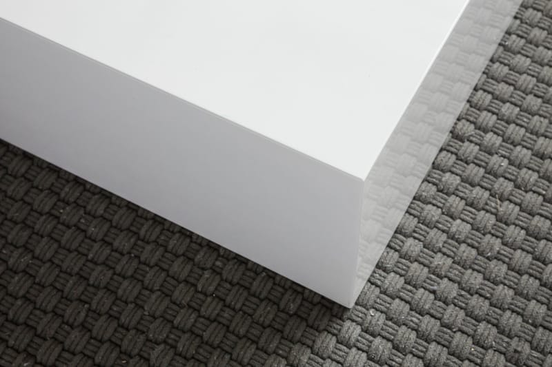Darey Sofabord 60 cm - Hvit Høyglans - Møbler - Bord - Sofabord & salongbord